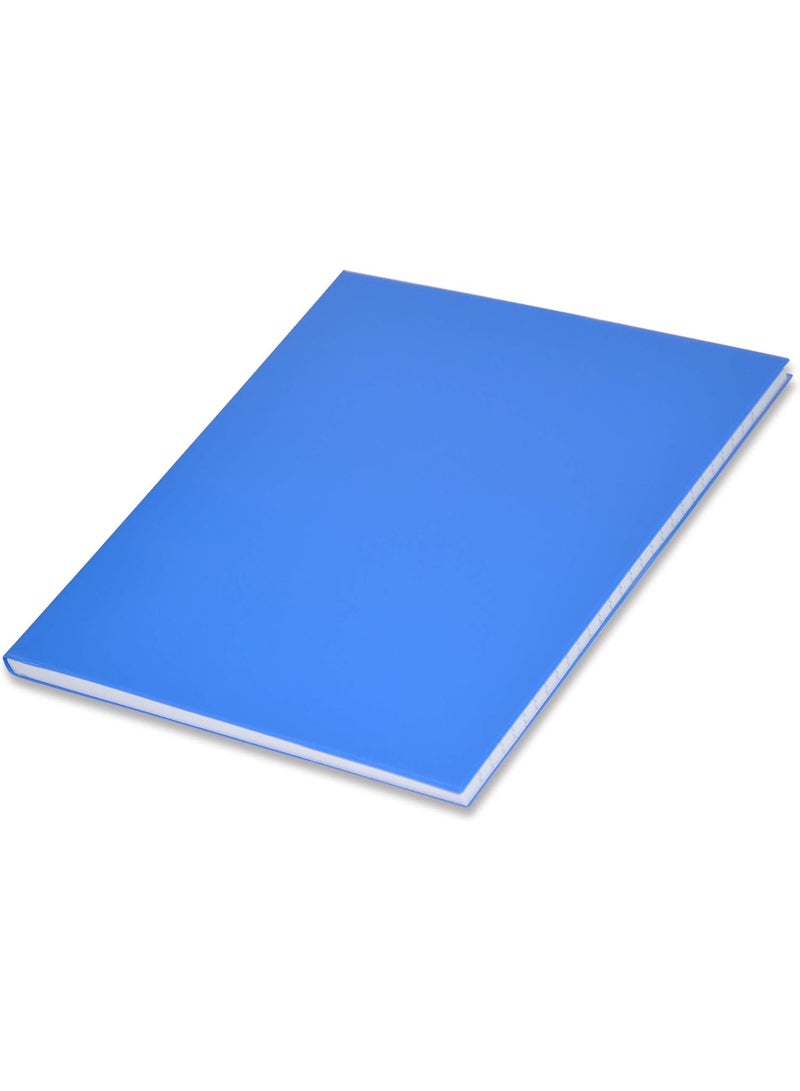 FIS PVC Cover Notebooks, 10x8 Inches, Single Ruled, Glued Binding, 96 Sheets, 2 Quire, Pack of 5, Blue PVC Cover | Exercise Books for School, College, Home & Office - FSNB10X82QPVCBL - Image 3